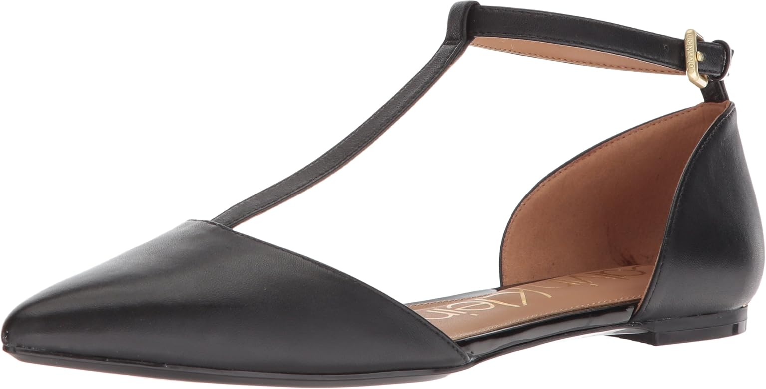 calvin klein ghita t strap flat