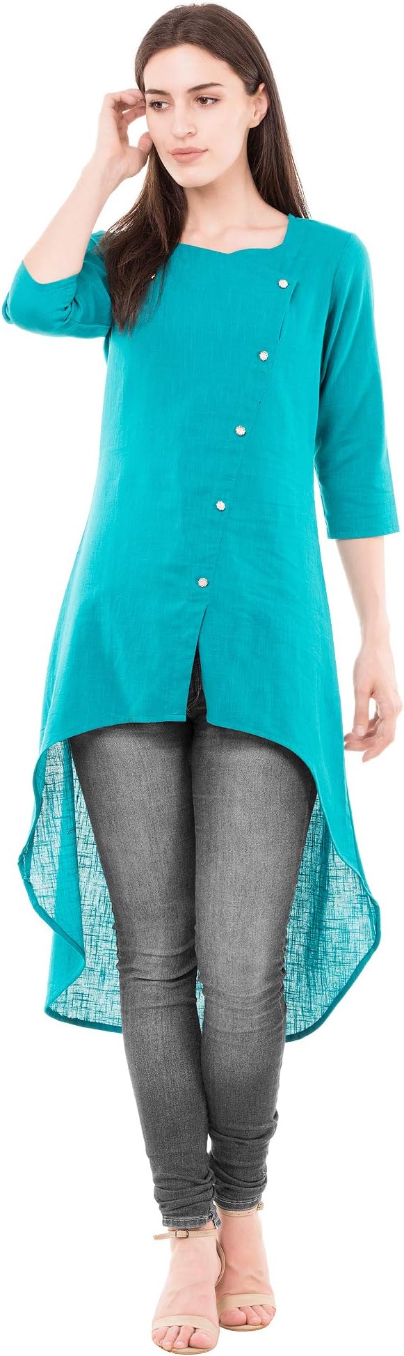 Cotton Sea Green Top