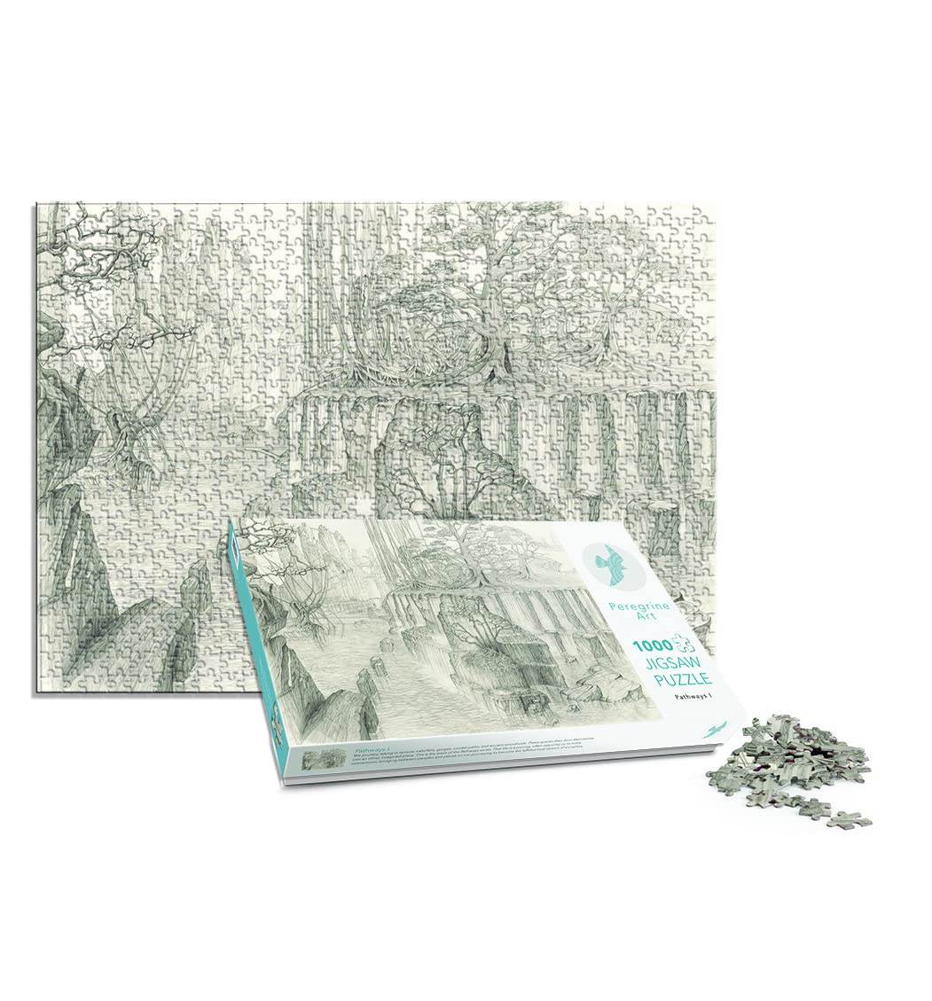 1000 Piece Jigsaw Puzzle by PeregrineArt - UK Made 1000 Piece Jigsaw Puzzles for Adults & Families- Hard Jigsaw Puzzles for Adults - Pathways I