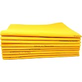 10 Pack Extra Large Original German Shammy Cloths Chamois Towels Absorbent 190g Super Shammy for Pets, Parenting Tool Cleaning for Home and Commercial Use Wholesale Bulk (Orange)