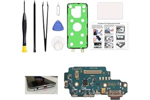 GREEN FUSION Charging Port Replacement Kit Compatible with Galaxy S22 Ultra US Version, Dock Board USB-C Connector Only for S22 Ultra SM-S908U, SM-S908U1, SM-S908W, with Instruction Manual, Toolkit