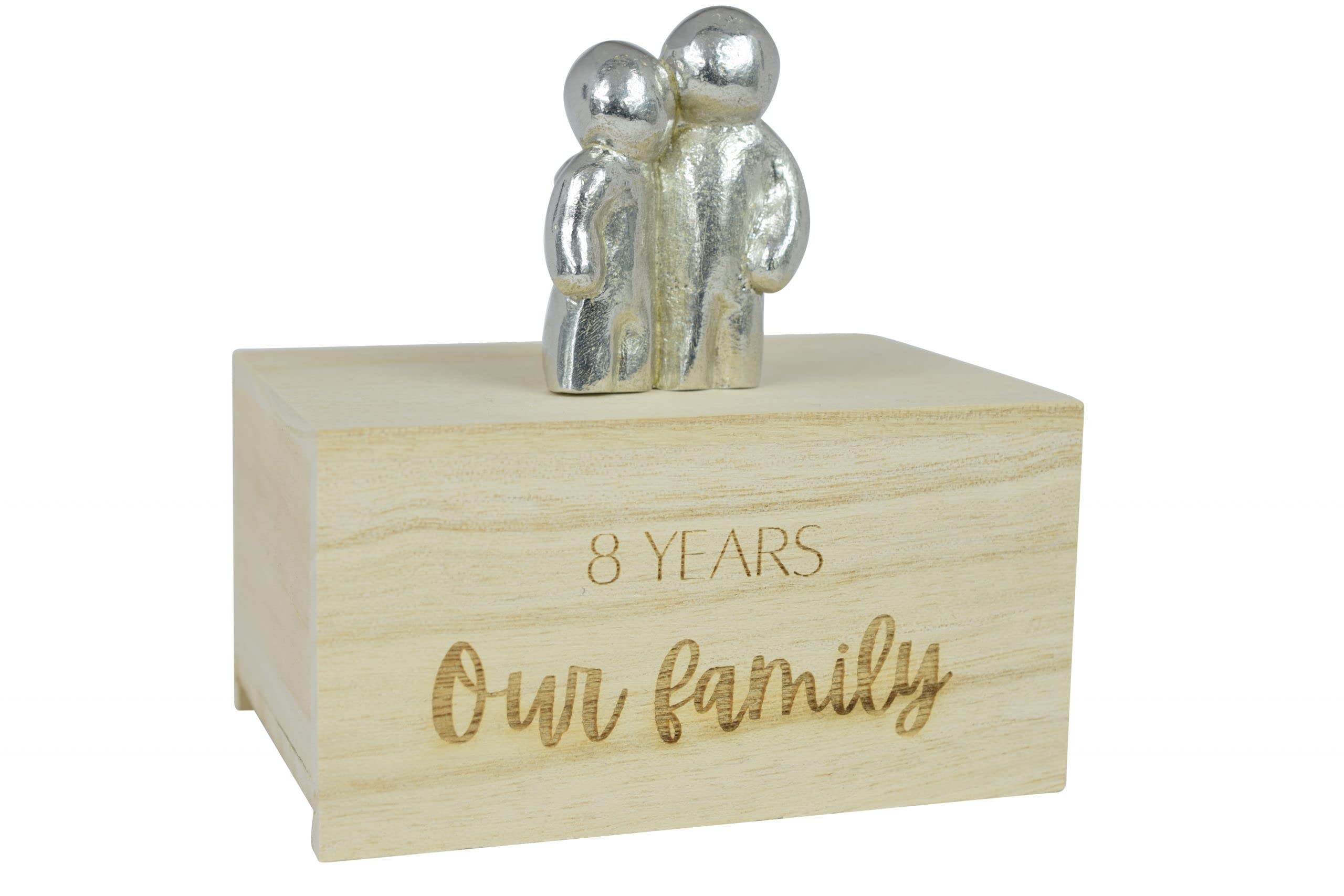 8 Year Anniversary Our Little Hugging Family Choose Amount of Children (0 Children)