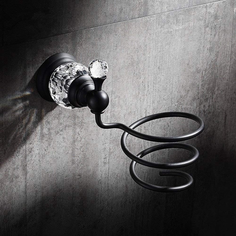 GWFVA European style hair dryer all copper frame hair dryer rack crystal new bathroom stand