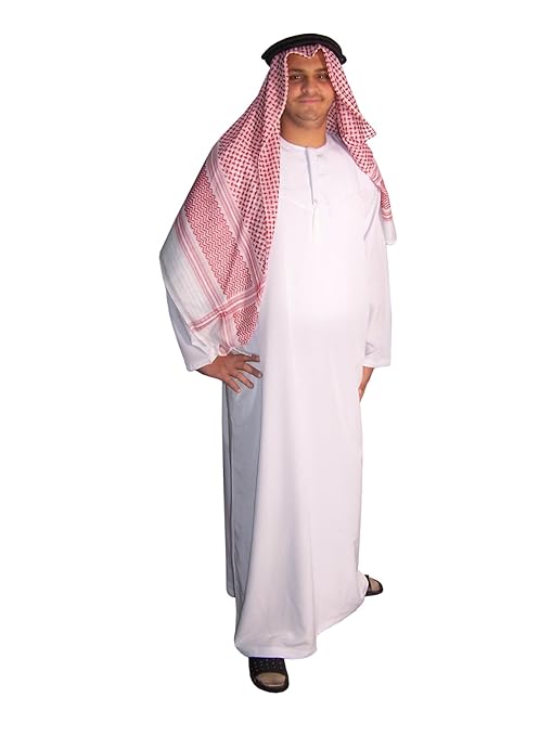 Egypt Bazar Dreiteiliges Araber Scheich Kostüm Scheichkostüm, Karnevalskostüm - Faschingskostüm, Weiss