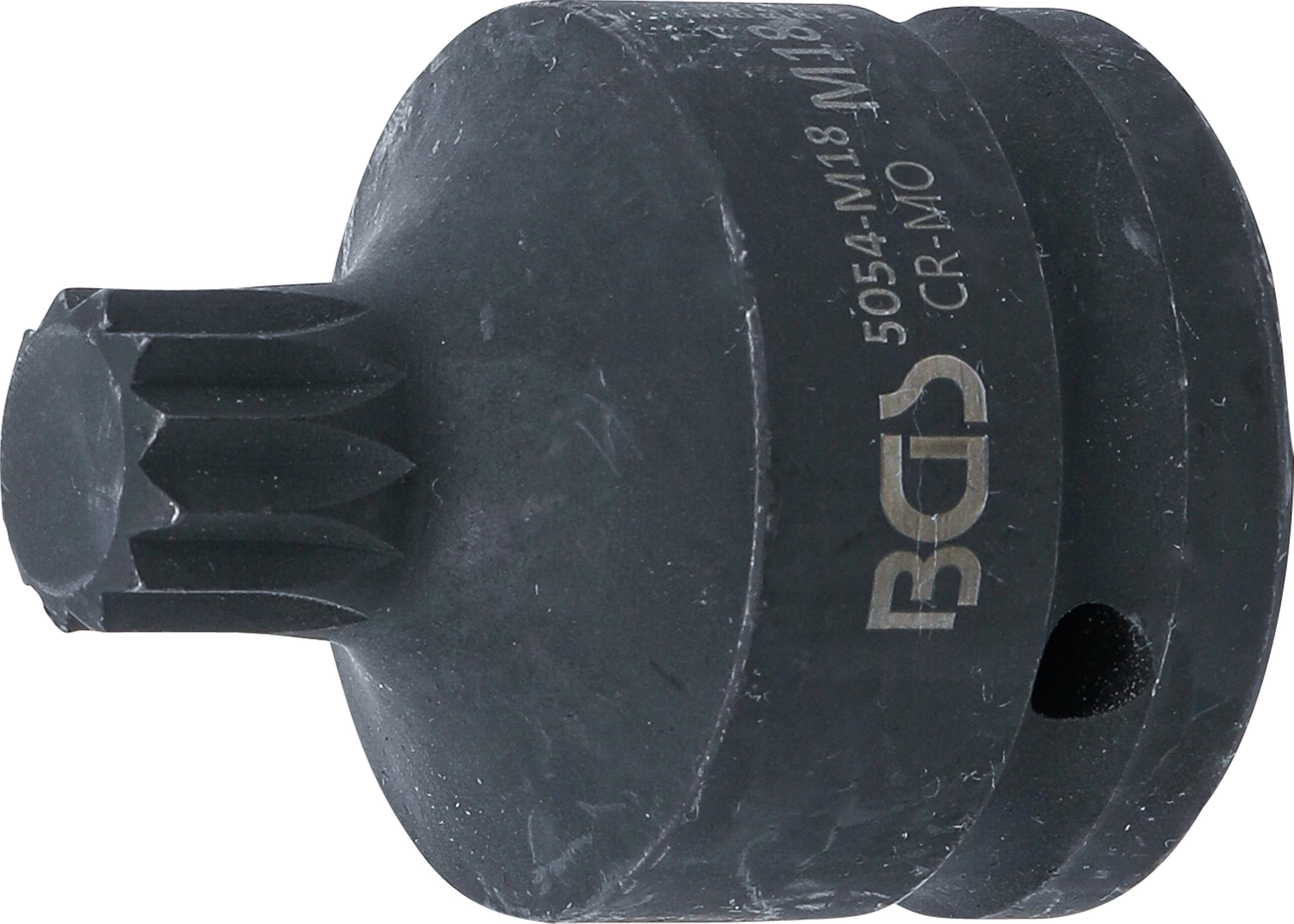 BGS 5054-M18 | Impact Bit Socket | length 55 mm | 20 mm (3/4") Drive | Spline (for XZN) M18