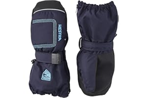 Hestra Baby Zip Long Mitt (Child 1-9yrs) | Waterproof, Insulated Mittens for Toddlers & Kids for Winter & Playing in The Snow
