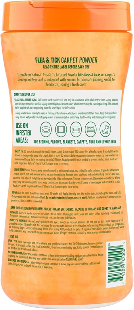 flea powder for carpets safe for babies