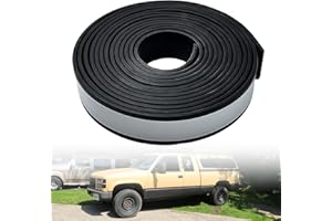 SXMPRAIL Truck Cap Seal 23FT (2" W x .200" H x 23' L) for Truck Cap 200 lbs or Less, EPDM Rubber, Truck Topper Seal with Adhesive, Canopy Seal, Camper Shell Seal Five-Year Free Replacement