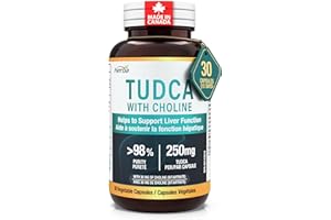 Herba TUDCA Supplement for Liver – 30 Capsules | >98% Purity | Purified Bile Salts Supplements | 250mg TUDCA + Choline | Cana