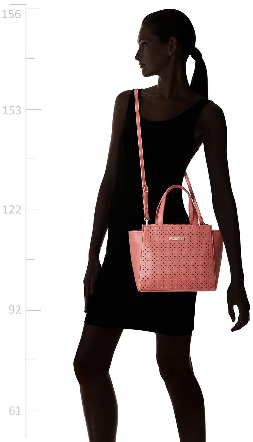 caprese cola women's satchel (soft coral) ()