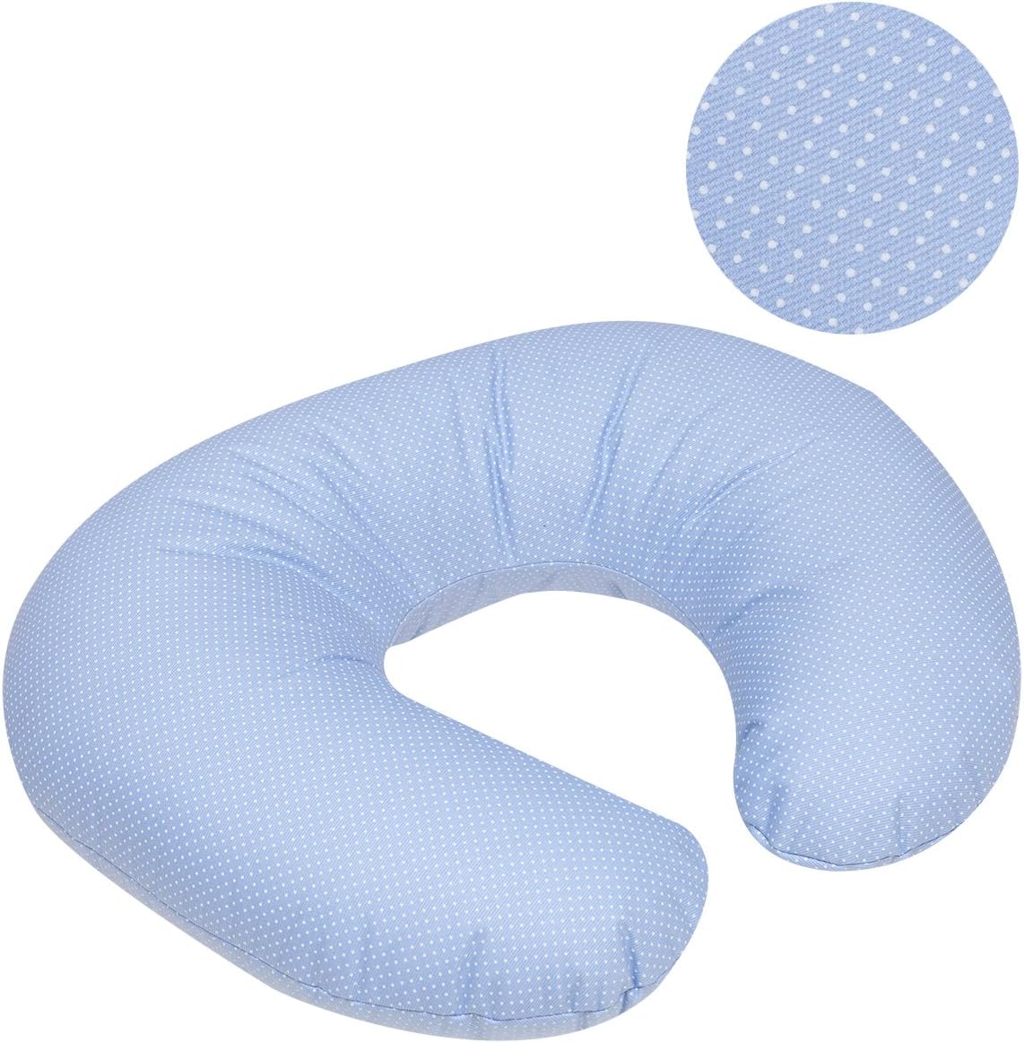 Cambrass Small Nursing Pillow, 53 x 45 x 10 cm, Pic Blue