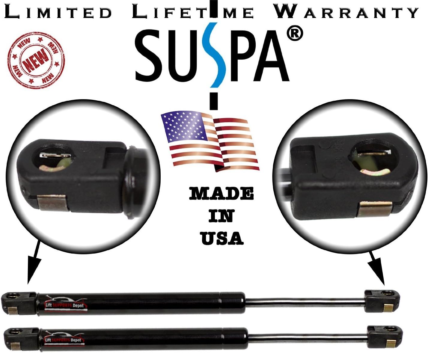 Lift Supports Automotive Suspa C16 10944 C1610944 36 Gas Prop Tonneau Cover Lift Supports 2 Struts Force Is 80 Lbs Per Prop And Force Per Set Is 160 Lbs Quantity Camper Rear Window Window Lift Support