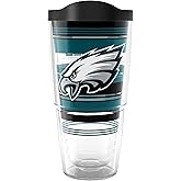 Tervis NFL Philadelphia Eagles - Hype Stripes Made in USA Double Walled Insulated Tumbler Travel Cup Keeps Drinks Cold & Hot, 24oz, Classic