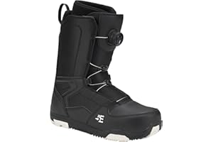5th Element ST Lace and Dial Snowboard Boots for Men - Black Compatible with Strap Snowboard Bindings- Waterproof Liners -All Mountain Snowboarding Men Size