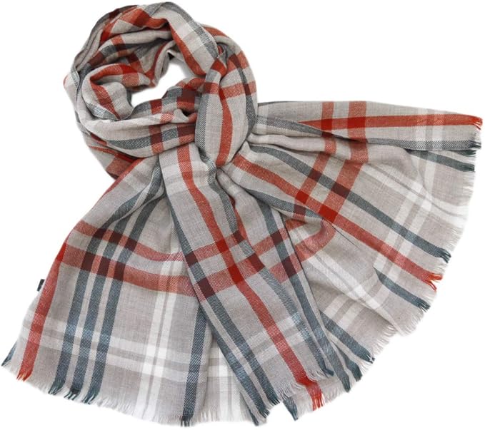 Amazon ロロピアーナ Loro Piana メンズ タータンチェック カシミア100 ストール ベージュ Loro Piana 並行輸入品 ストール マフラー 通販