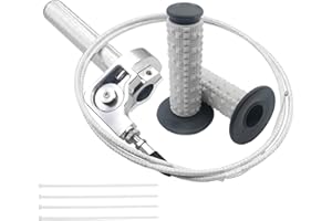 JXPANG Motorcycle Throttle Assembly,7/8" Quick Twist Throttle Grips with Throttle Cable Aluminum Alloy Universal for CRF KLX SSR TTR 110 125 150 250cc Dirt Pit Bike ATV Mini Bike