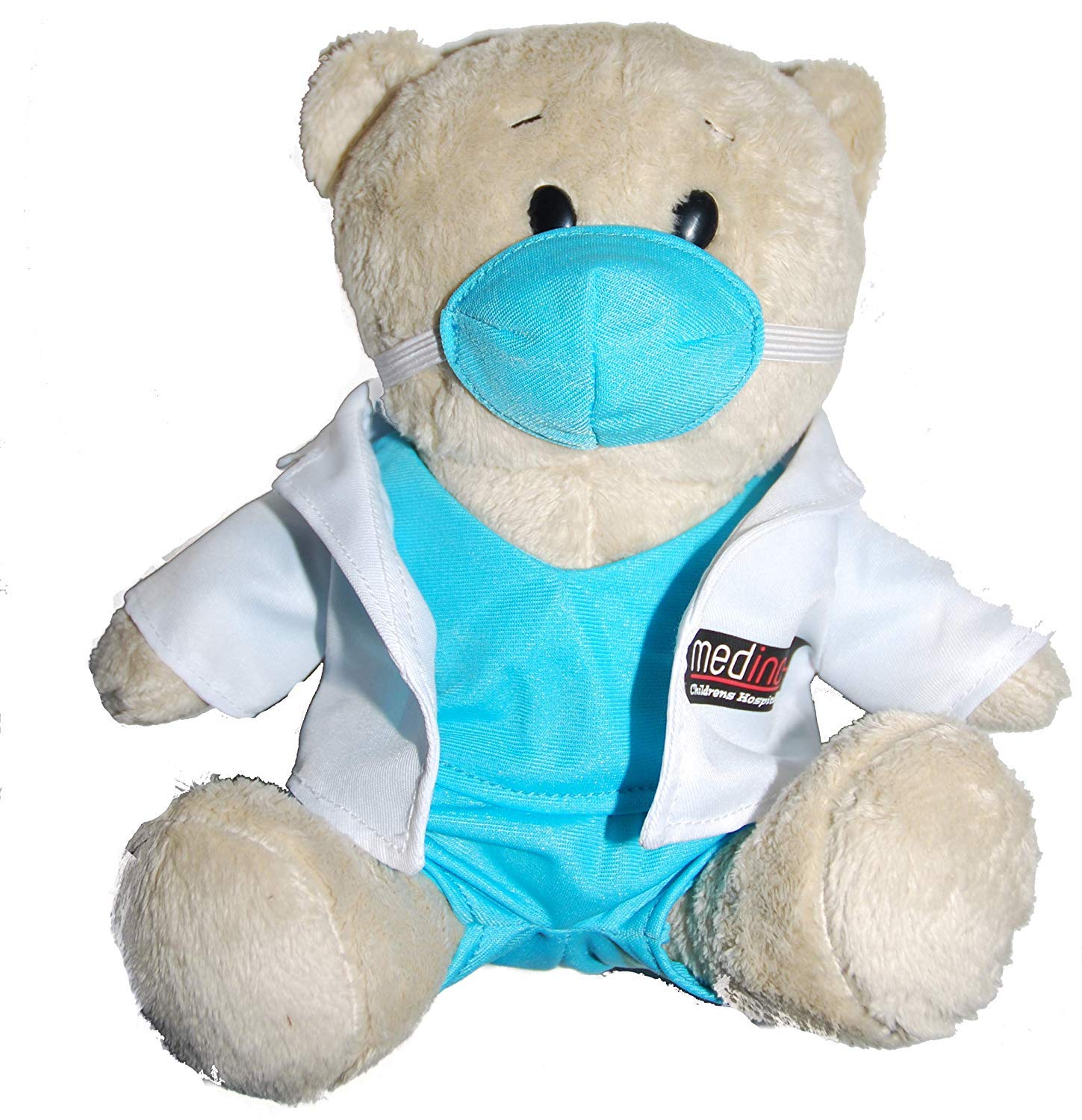 Medinc Doctor Bear, Dr White Coat with Scrubs under.