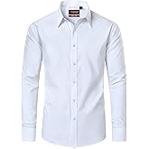Lion Nardo Cotton Mens Dress Shirts Long Sleeve Wrinkle Free Business Casual Button Down Shirts Formal Shirts Big and Tall