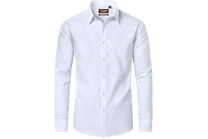 Lion Nardo Cotton Mens Dress Shirts Long Sleeve Big and Tall Dress Shirts for Men Wrinkle Free Button Down Shirts Regular Fit