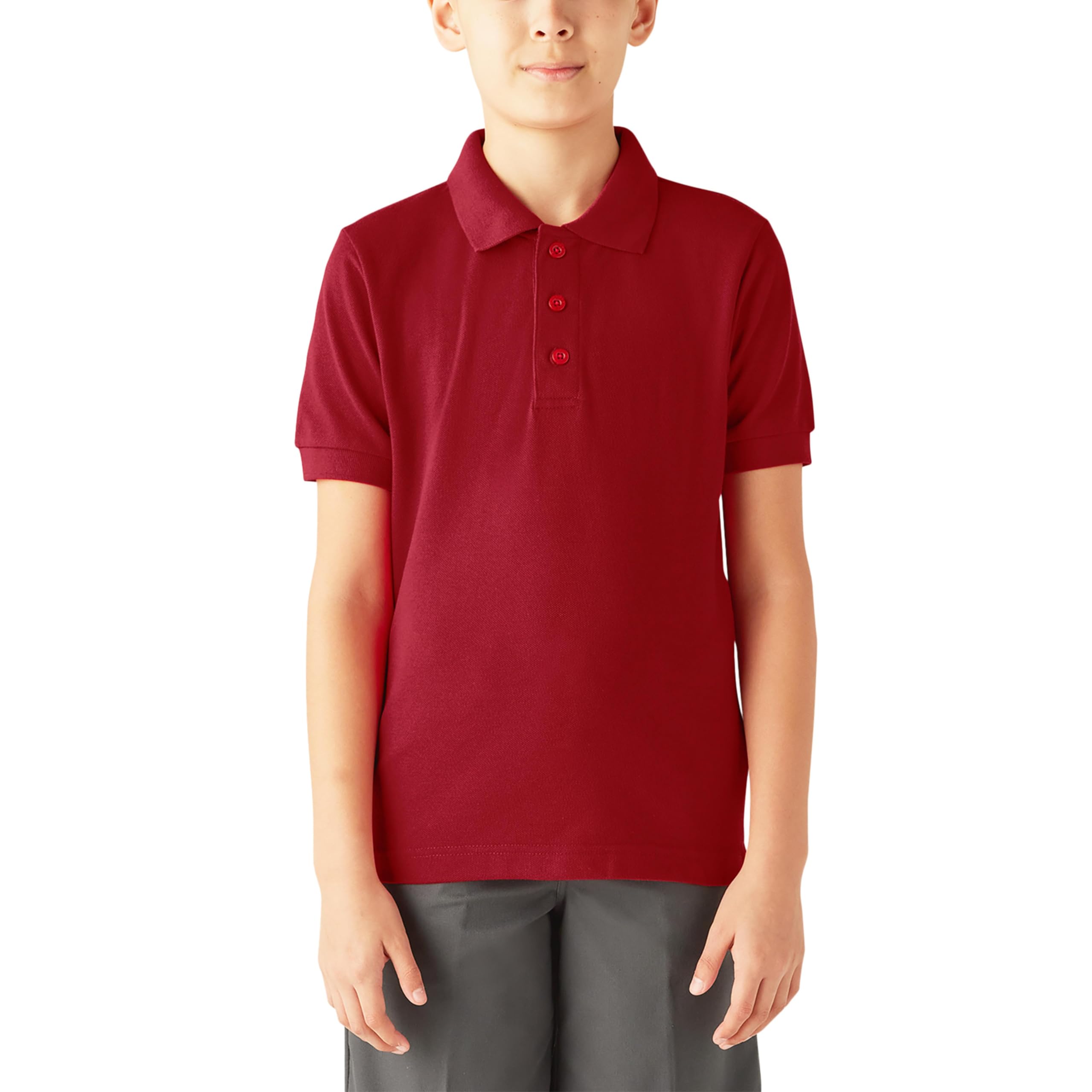 Dickies Boys Short Sleeve Pique Polo, English