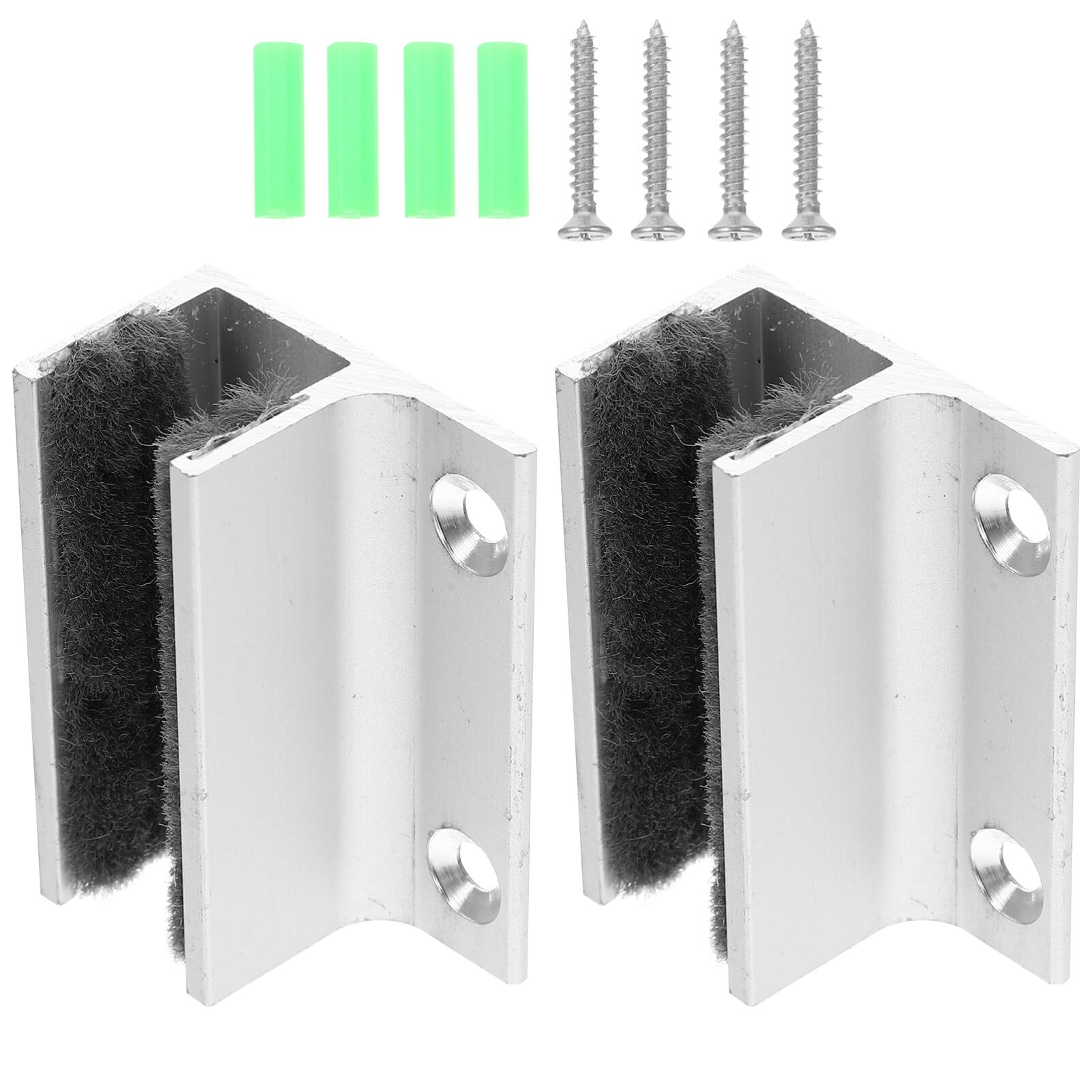 YARNOW Sliding Door Track Sliding Door Guide Rieles para Puertas Corredizas 2pcs Door Bottom Guide Assembly Roller for Floor Runner Floor
