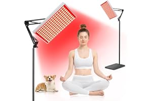 DUGSDG Red Light Therapy for Body & Face | 150 Dual-Wavelength LEDs (660nm Red & 850nm Infrared) Lamp with Adjustable Stand | Full Body Skin Rejuvenation, Muscle Relaxation & Home Pain Relief