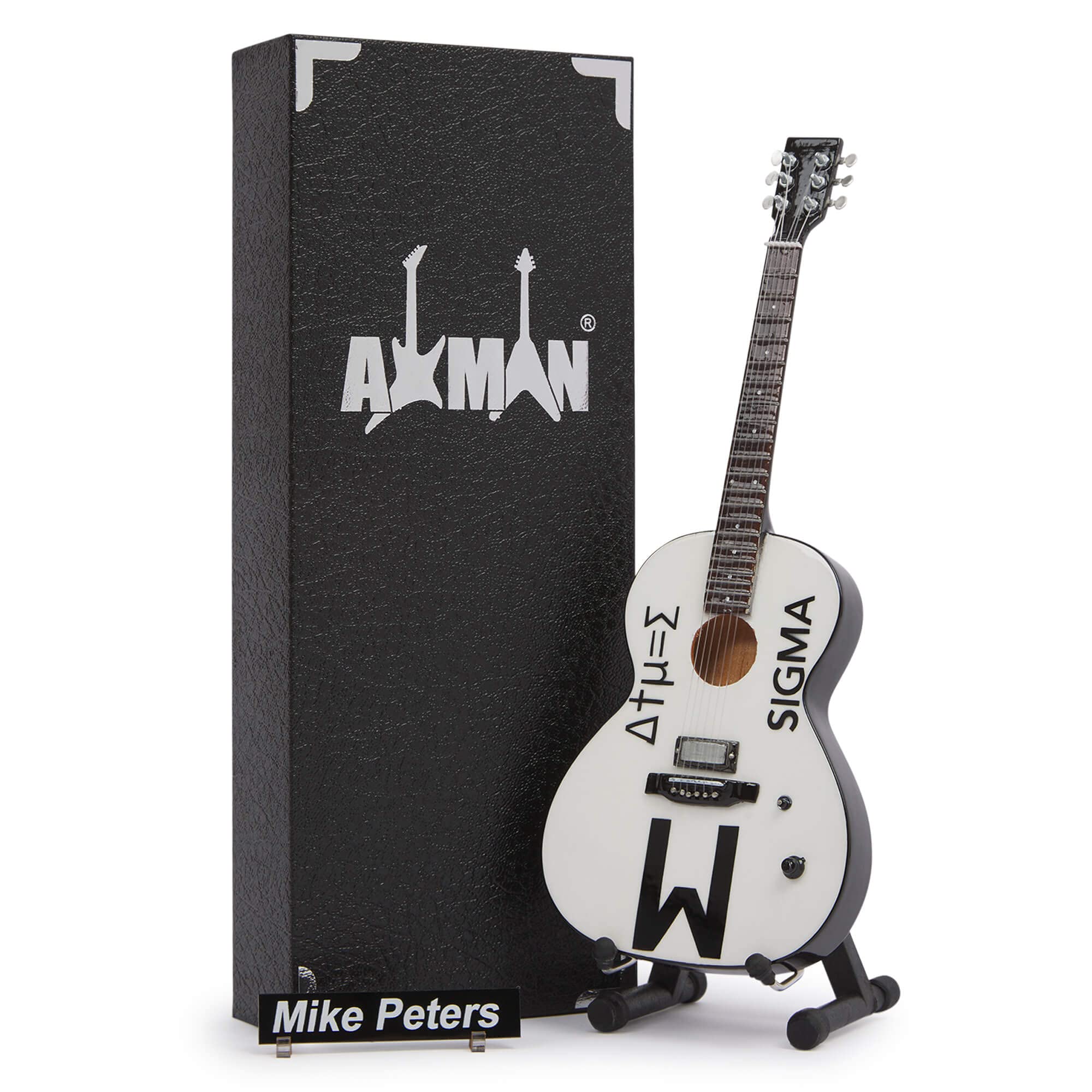 Axman Mike Peters Miniature Guitar Replica - Music Gifts - Handmade Ornamental 1/4 Scale