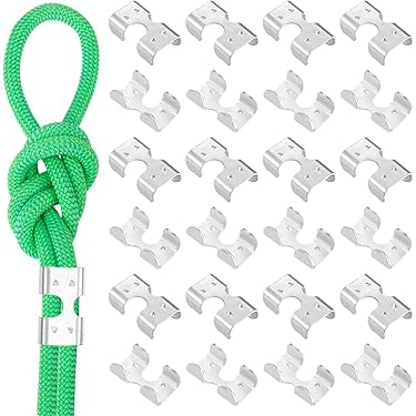 25Pcs Wire Rope Clamp Assortment Kit 304 Stainless Steel Wire