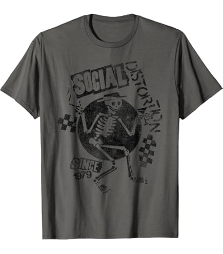 Amazon.com: Social Distortion Men's Vintage 1979 T-Shirt Small