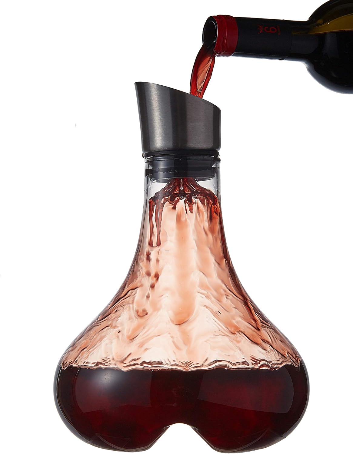 Eravino Wine Decanter Aerating Carafe with Lid 100 Hand