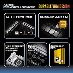 ASRock B760M Steel Legend WiFi Motherboard