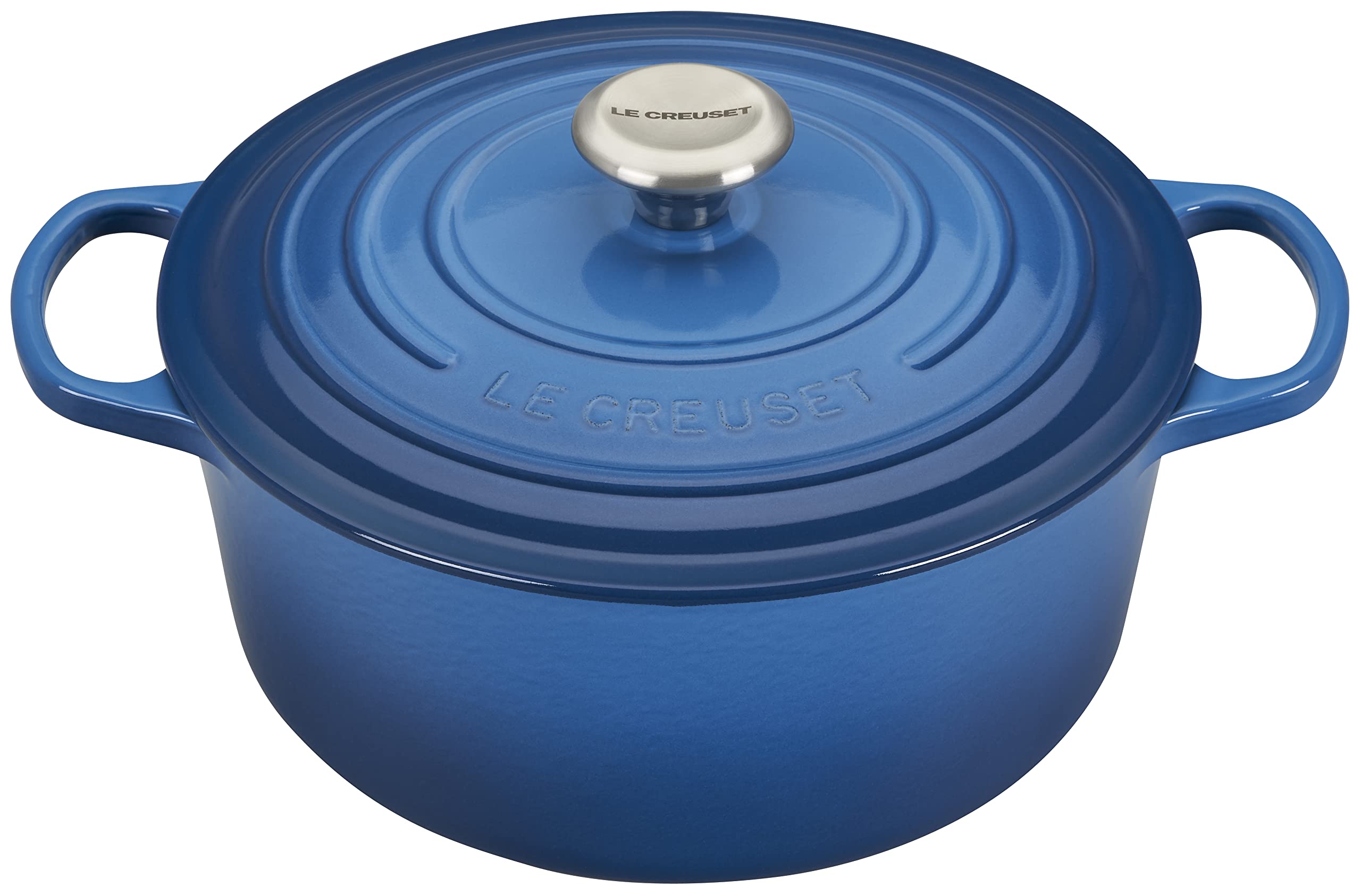 Le Creuset Enameled Cast Iron Signature Round Dutch Oven, 5.5 qt., Marseille