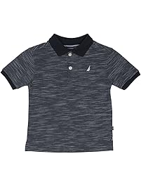 Nautica Boys' Short Sleeve Solid Deck Polo Shirt