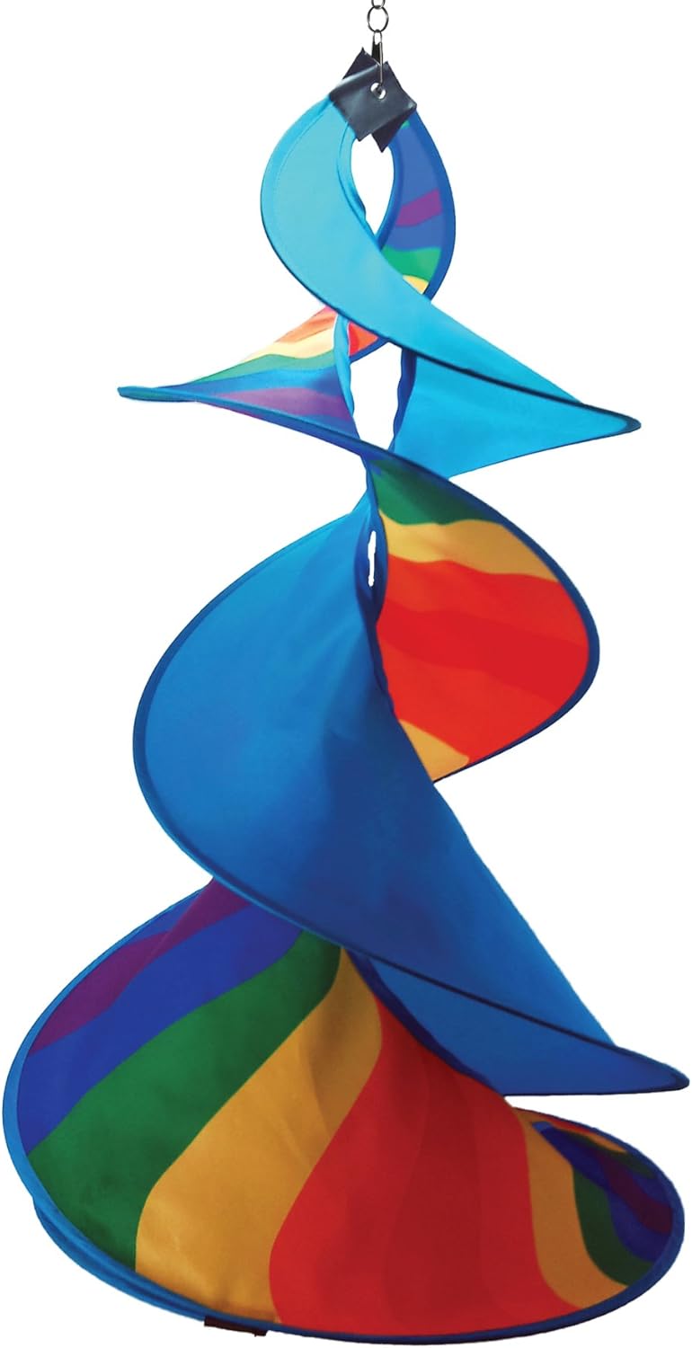 Outdoor Curtains - In the Breeze Rainbow Wow Spin Duet 15 inches X 30 inches