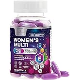 Multivitamin For Women - Complete Daily Woman's Multivitamins with Biotin, Calcium, Folic Acid, Iron, Zinc, Vitamin A, C, D, E &amp; B Vitamins, Women's Hair Skin and Nails Supplements - 60 Softgels