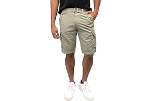 X RAY RAW X Mens Belted Cargo Shorts, Relaxed Fit Casual Knee Length Cargo Shorts for Men (Big and Tall Shorts for Men)