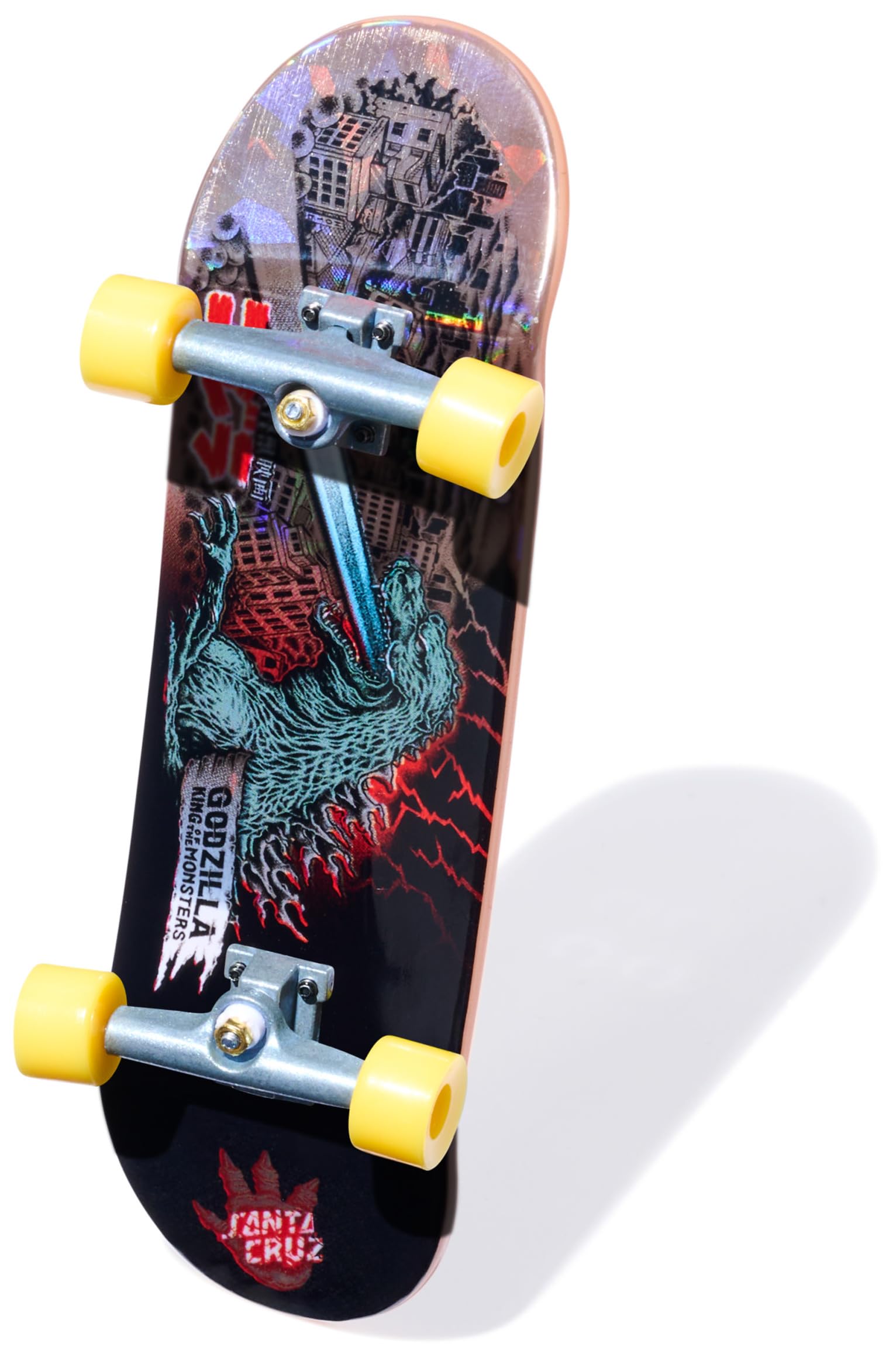 TECH DECK Godzilla Sk8shop Fingerboard Bonus Pack, Collectible and Customizable Mini Skateboards, Kids Toys for Ages 6 and up