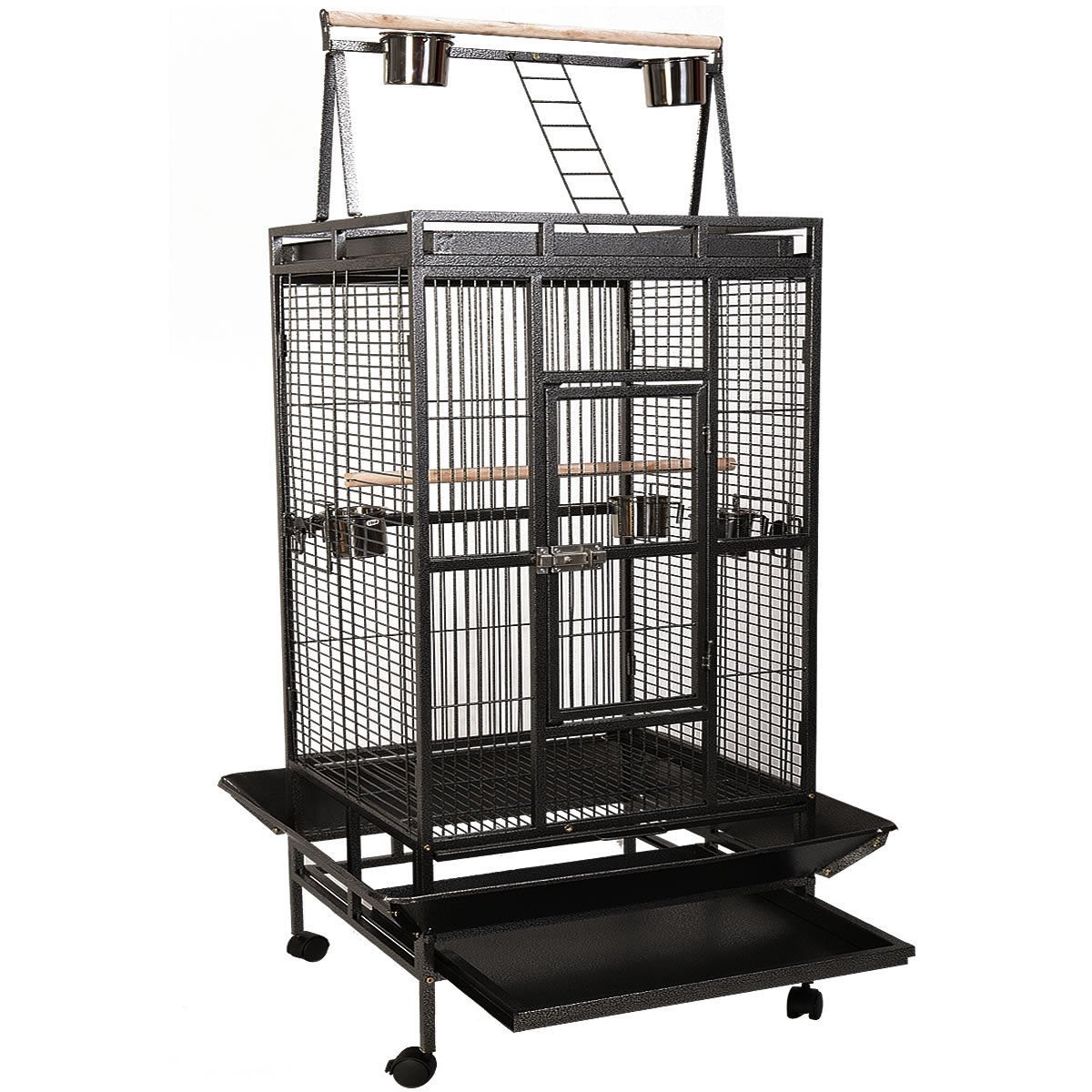 Giantex Bird Cage Large Play Top Parrot Finch Cage Macaw Cockatoo Pet