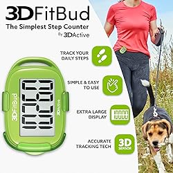 3DFitBud Simple Step Counter Walking 3D Pedometer