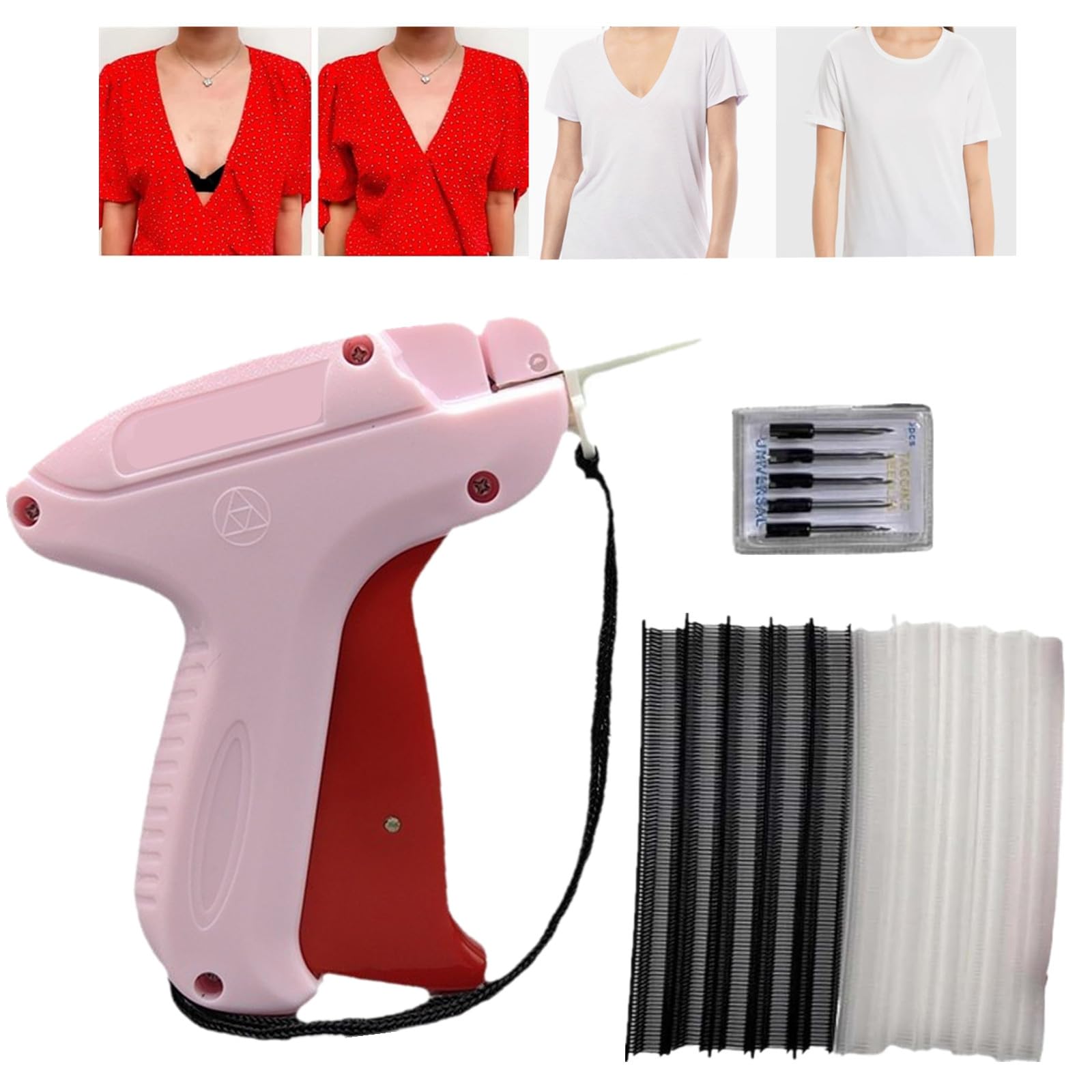 Stitchy Quick Clothing Fixer, Mini Stitch Machine Sewing Quilting Hemming Quick Stitch Tag Tool Fixer for Clothes Fine Stitch Tagging Machine for Clothing (A)