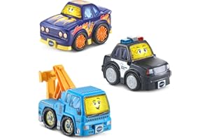 VTech Go! Go! Smart Wheels Roadway Heroes 3-Pack with Police Car, Tow Truck & Race Car (English Version)