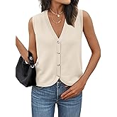 LILLUSORY Womens Fall Fashion Sweaters Vest Tops Knit Sleeveless Button Down V Neck Casual Clothes Trendy Outfits 2026