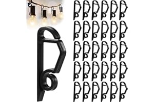 XIZAO Christmas Light Clips Outside Gutter Hooks 70 Pcs Weatherproof String Light Siding Clips Holiday Hanging Clip for Outdoor Decoration