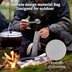 OUTXE Titanium Long Handle Spork and