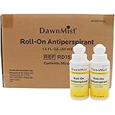 Dukal RD15 Dawn Mist Antiperspirant Deodorant, 1.5 oz, Roll-On, Fresh Scent, Travel Size, Pack of 96