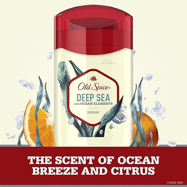 OLD SPICE DEODORANT FOR MEN DEEP SEA WITH OCEAN ELEMENTS SCENT INSPIRED BY NATURE 3 OZ