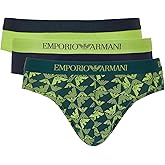 Emporio Armani Colored Basic Pure Cotton 3-Pack Brief Underwear