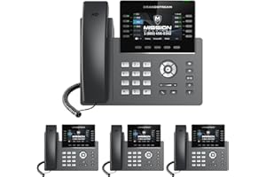 MM MISSION MACHINES Business Phone System 'Mission Machines' G400C: Includes Grandstream GRP2615 Phones + 'Mission Machines' Cloud Server + Free 3-Months of 'Mission Machines' Cloud Phone Service (4 Phone Bundle)