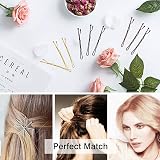 OWill 150 Pieces Bobby Pins Hair Grips Kirby Clips Storage Box Black Blonde view 6