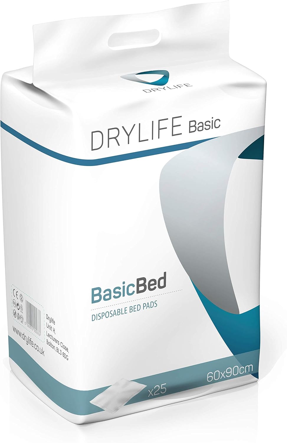 Drylife Basic Disposable Bed Pads (60cm x 90cm) Pack of 25 Amazon.co